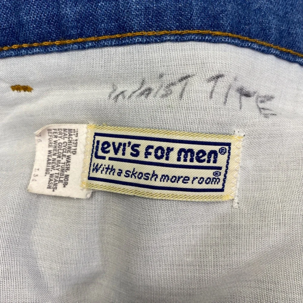 Vintage 80s Levi's Orange Tab Straight Leg Jeans Men 36x34 (34‎ x 29) 1984 Skosh